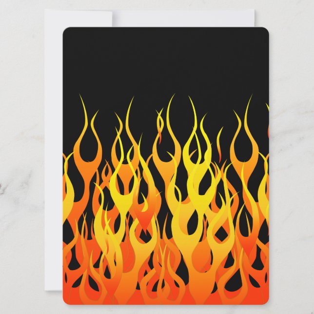 Hot Racing Flames Grafisch (Voorkant)