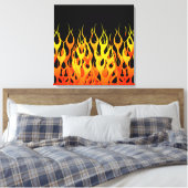 Hot Racing Flames Grafisch Canvas Afdruk (Insitu (Slaapkamer))
