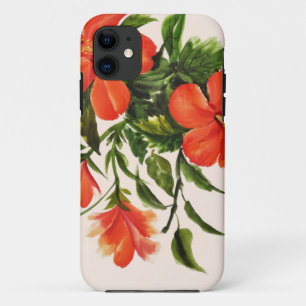 Hot Red Hibiscus iPhone 11 Hoesje