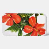 Hot Red Hibiscus Case-Mate iPhone Case (Achterkant (horizontaal))