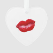HOT Red Lips Ornament (voorkant)