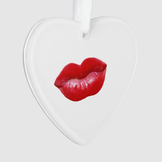 HOT Red Lips Ornament (voorkant)