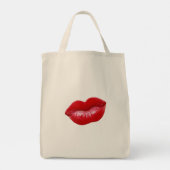 HOT Red Lips Tote Bag (Achterkant)