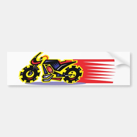 Hot-Ride Motorcycle-Bumpersticker Bumpersticker (Voorkant)