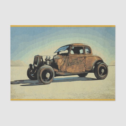 Hot Road Car Tissuepapier (Voorkant)