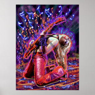 HOT ROCK CHICK POSTER