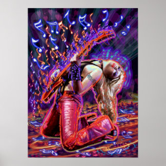 HOT ROCK CHICK POSTER