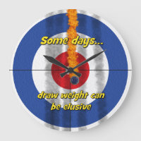 Hot Rocks 'attire poids' Curler's Horloge - (Bleu)