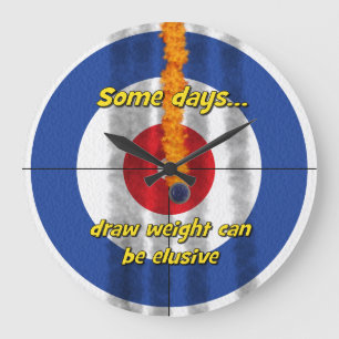 Hot Rocks 'attire poids' Curler's Horloge - (Bleu)