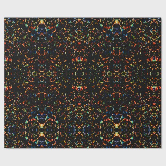 Hot Rocks - Bold Abstract Flame Gift Wrap Cadeaupapier (Vlak)