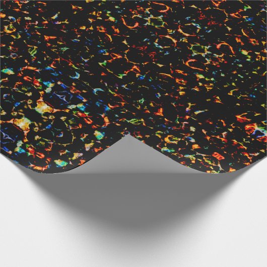 Hot Rocks - Bold Abstract Flame Gift Wrap Cadeaupapier (Hoek)