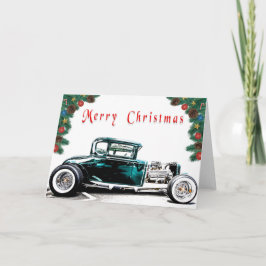 Hot Rod Christmas Kaart