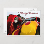 Hot Rod Christmas Kaart (Voorkant / Achterkant)