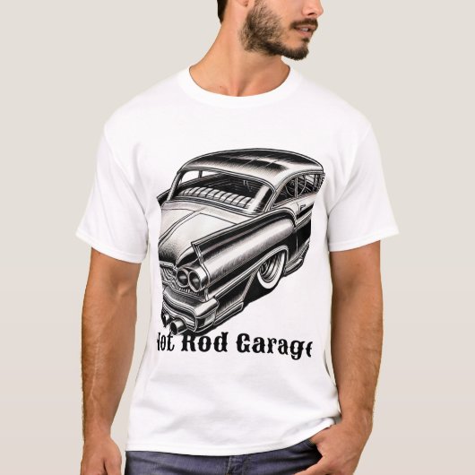 Hot Rod garage T-shirt (Voorkant)
