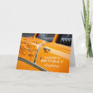 Hot rod, Gelukkige verjaardag neef. Kaart