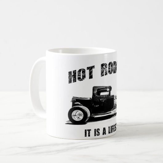 Hot Rod Koffie Cup Koffiemok (Voorkant links)