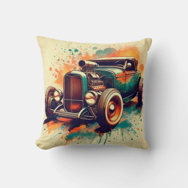 Hot Rod Kussen (Voorkant)