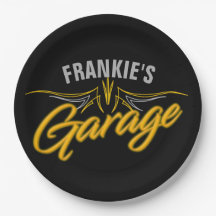 Hot-rod Retro Neon Pinstripes Biker Custom Garage