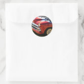 Hot Rod Ronde Sticker (Tas)