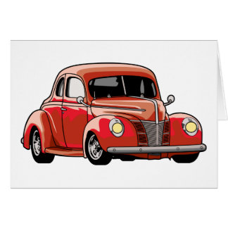 Hot rod rouge de coupé