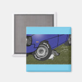 Hot Rod Squirrel. Magneet (Voorkant / Achterkant)