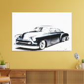 Hot Rod stretched canvas afdrukken (Insitu (Woonkamer))