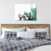 Hot Rod stretched canvas afdrukken (Insitu (Slaapkamer))