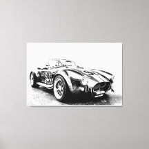 Hot Rod stretched canvas afdrukken