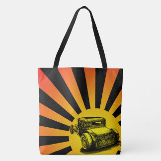 Hot Rod Sunset Canvas tas