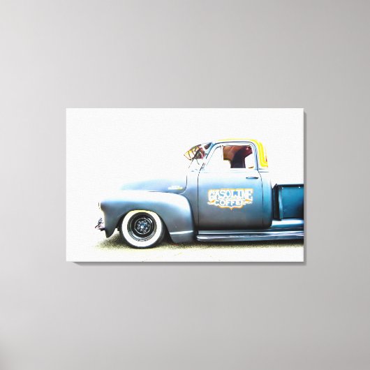Hot Rod Truck Canvas Afdruk (Voorkant)