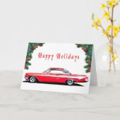 Hot Rod vakantie Kaart (Gele Bloem)