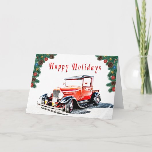 Hot Rod vakantie Kaart (Voorkant)
