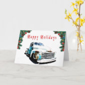 Hot Rod vakantie Kaart (Gele Bloem)