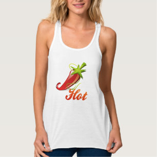 "Hot" rode Spaanse peper Tanktop