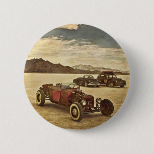 Hot Rods in Bonneville Ronde Button 5,7 Cm