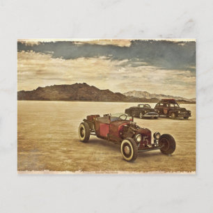 Hot Rods op Bonneville-briefkaart Briefkaart