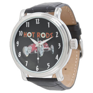 Hot Rods  Race Auto Horloge