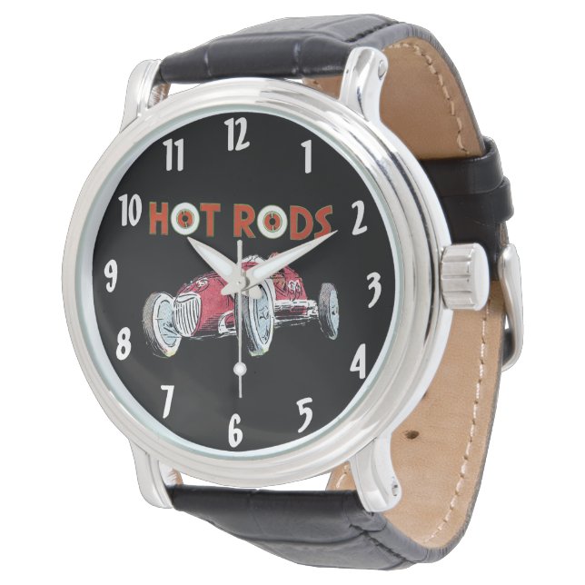 Hot Rods  Race Auto Horloge (Gekanteld)