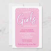 Hot rose 12e anniversaire invitations Fun Modern (Devant)