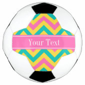 Hot rose 2 Ananas Turquoise LG Chevron Nom Monogra (Devant)