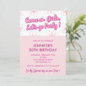 Hot rose 30e anniversaire invitations mode fun ten (Debout devant)