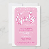 Hot rose 87e anniversaire invitations Funny Modern (Devant)