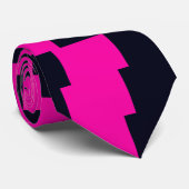 Hot rose & Black Mens Awwful Cravate laid CricketD (Roulé)