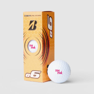 Hot rose blanc Bridgestone e6 balles de golf 3 pk