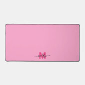 Hot rose Girl Nom moderne Monogramme (Recto)