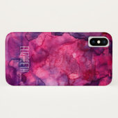Hot rose Mashup Apple iPhone X Coque (Dos (Horizontal))