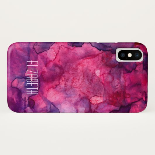 Hot rose Mashup Apple iPhone X Coque (Dos (Horizontal))