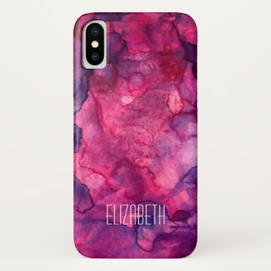 Hot rose Mashup Apple iPhone X Coque (Dos)