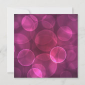 Hot rose noir photo Quinceanera Invitations (Dos)