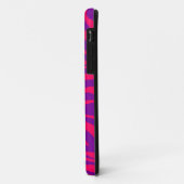 Hot rose violet Zebra Mate ID™ iPhone 5 Coque (Dos/Gauche)